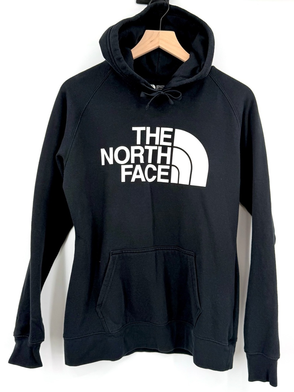 The North Face Black Hoodie with Large White Half Dome. Women’s Size: Medium